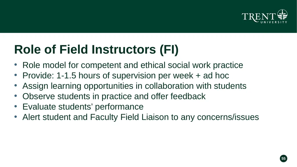 Field Education Orientation Field Instructors - slide 55 of 73
