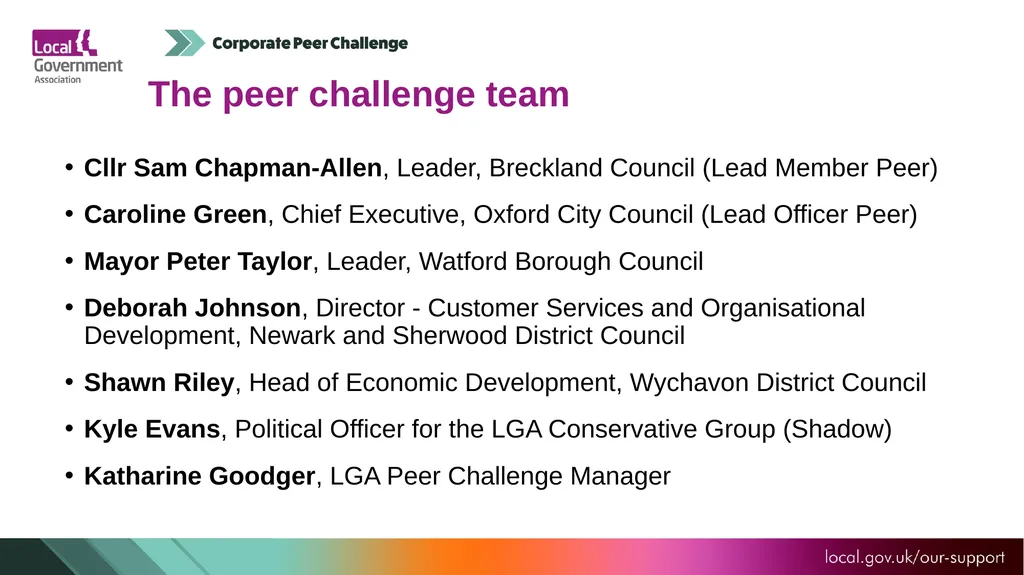 Test Valley Borough Council Corporate Peer - slide 2 of 25