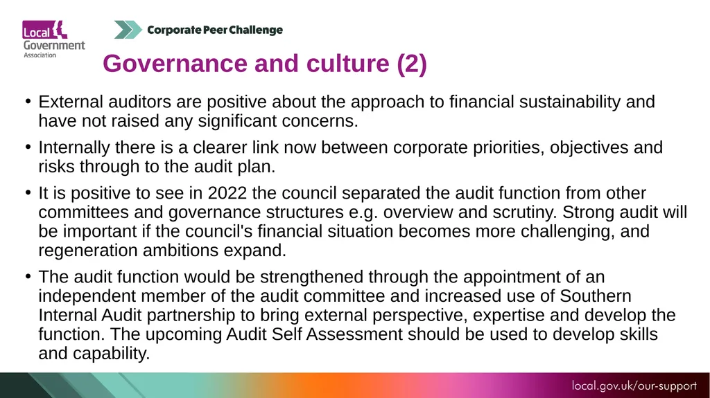 Test Valley Borough Council Corporate Peer - slide 16 of 25