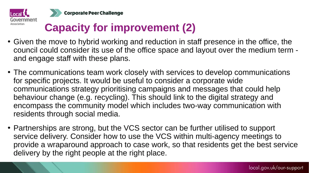 Test Valley Borough Council Corporate Peer - slide 20 of 25