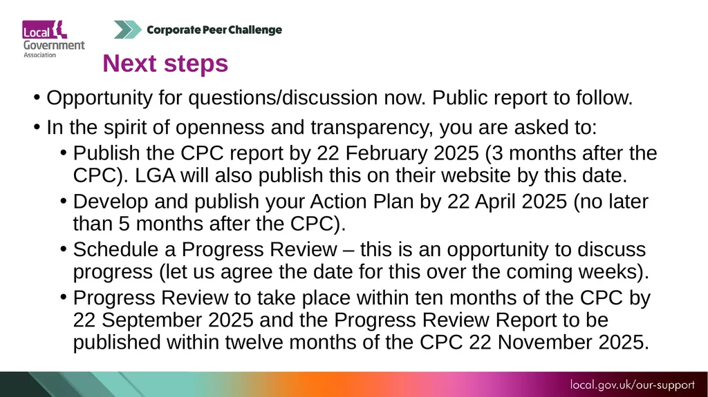 Test Valley Borough Council Corporate Peer - slide 24 of 25