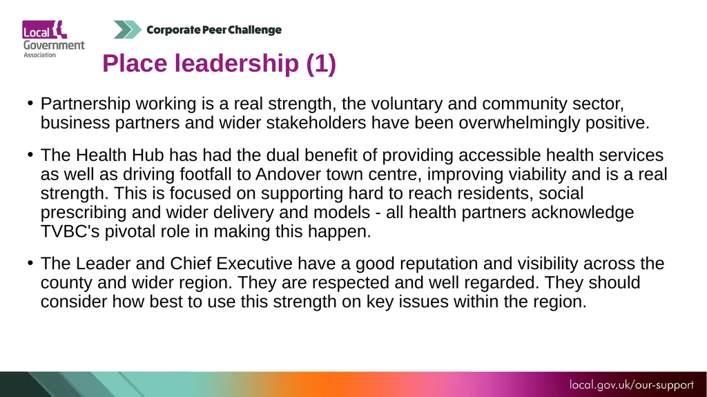 Test Valley Borough Council Corporate Peer - slide 13 of 25