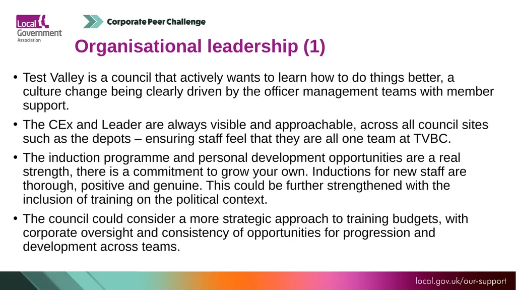 Test Valley Borough Council Corporate Peer - slide 11 of 25