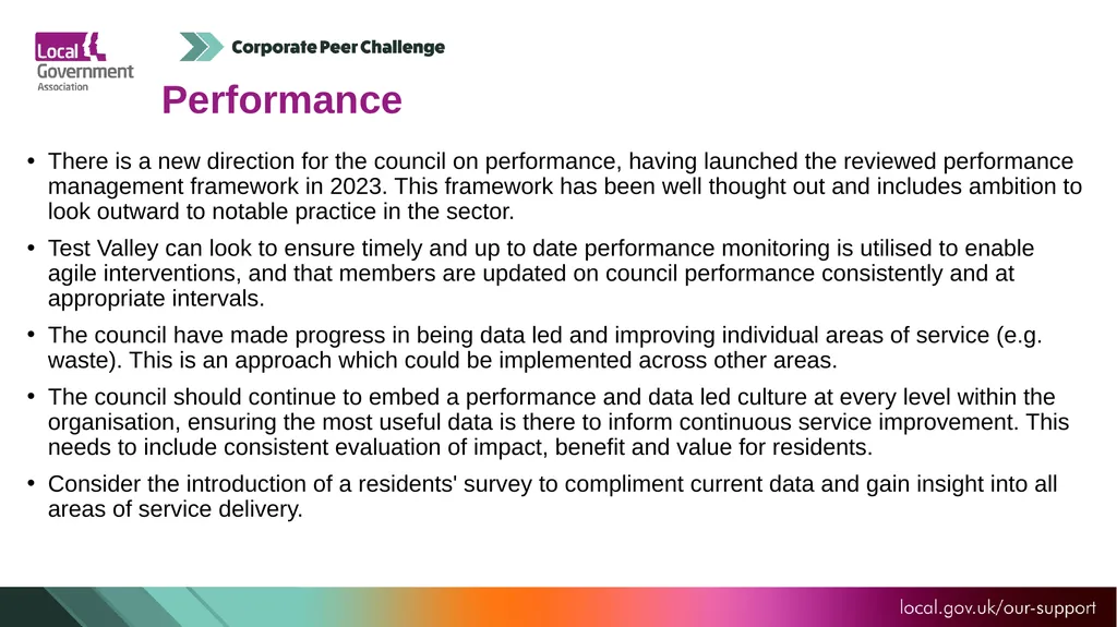 Test Valley Borough Council Corporate Peer - slide 8 of 25
