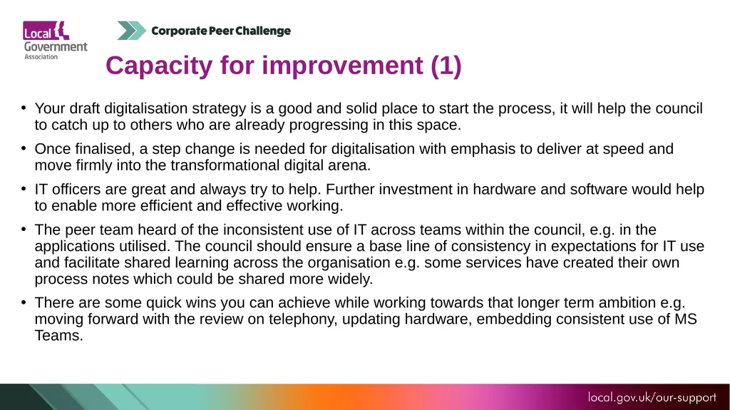 Test Valley Borough Council Corporate Peer - slide 19 of 25