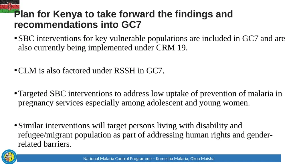 CRSPC Sub-regional NMCP and Partners Annual - slide 16 of 19