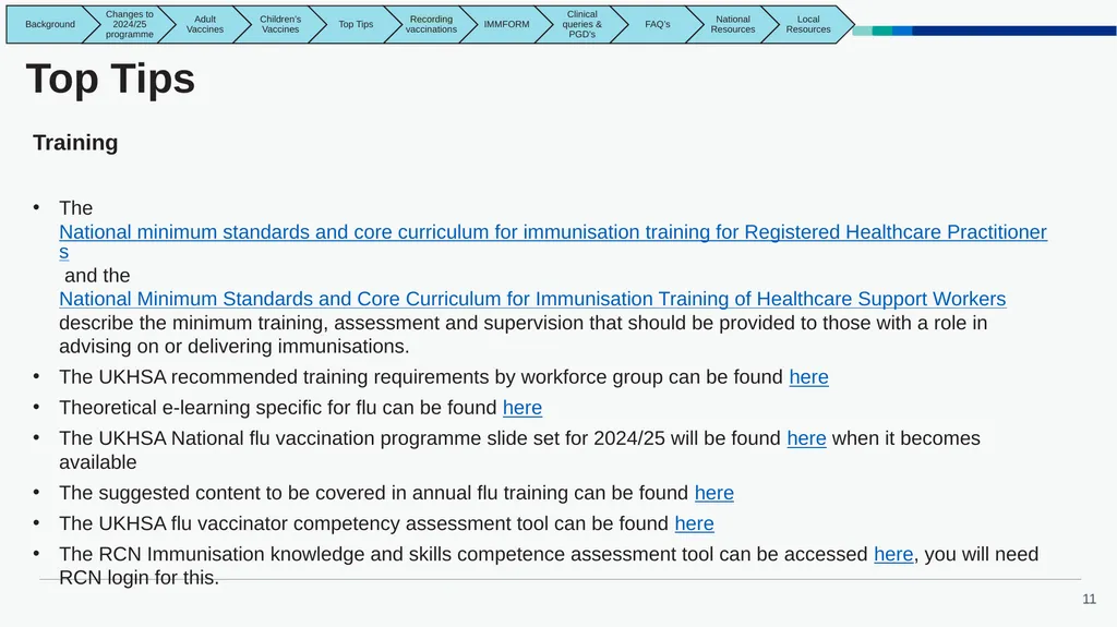 East Midlands GP Practice Flu Vaccination Toolkit - slide 11 of 21