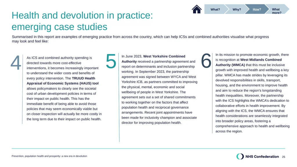 Our report in summary Prevention, population - slide 25 of 34