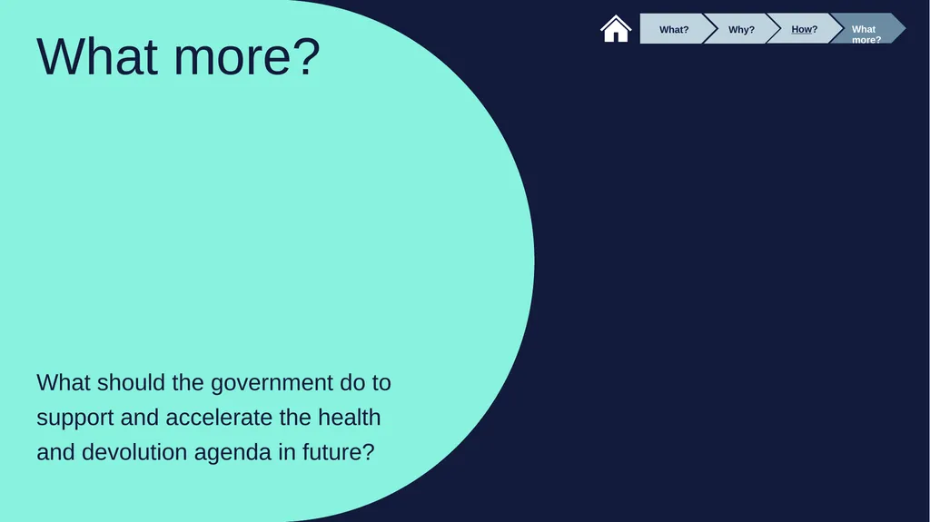 Our report in summary Prevention, population - slide 26 of 34