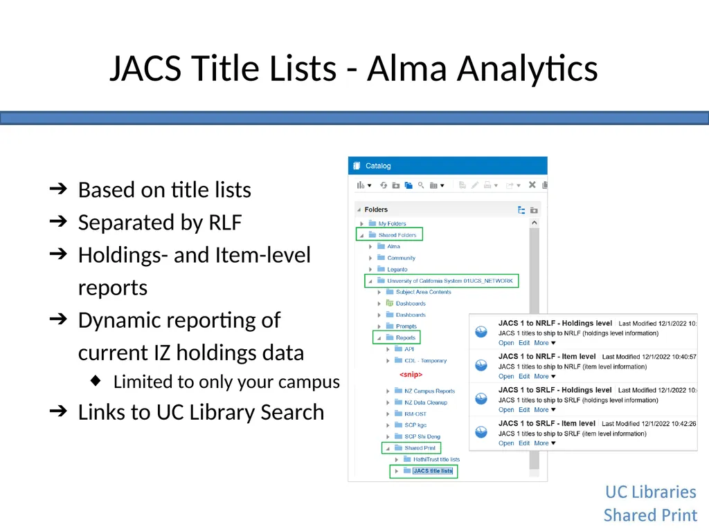 Journal Archiving Campaign Service (JACS) June 6, - slide 21 of 28