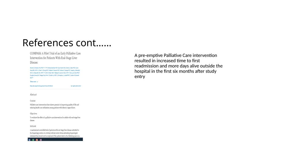 Palliative Care Case Presentation CNS Fiona Smith - slide 20 of 21