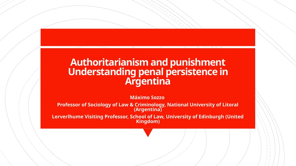 Authoritarianism and punishment Understanding