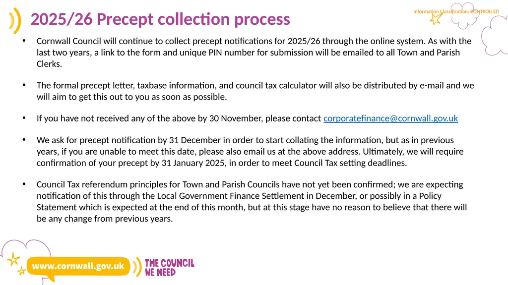 Cornwall Council Finance Briefing and Second Homes - slide 18 of 19
