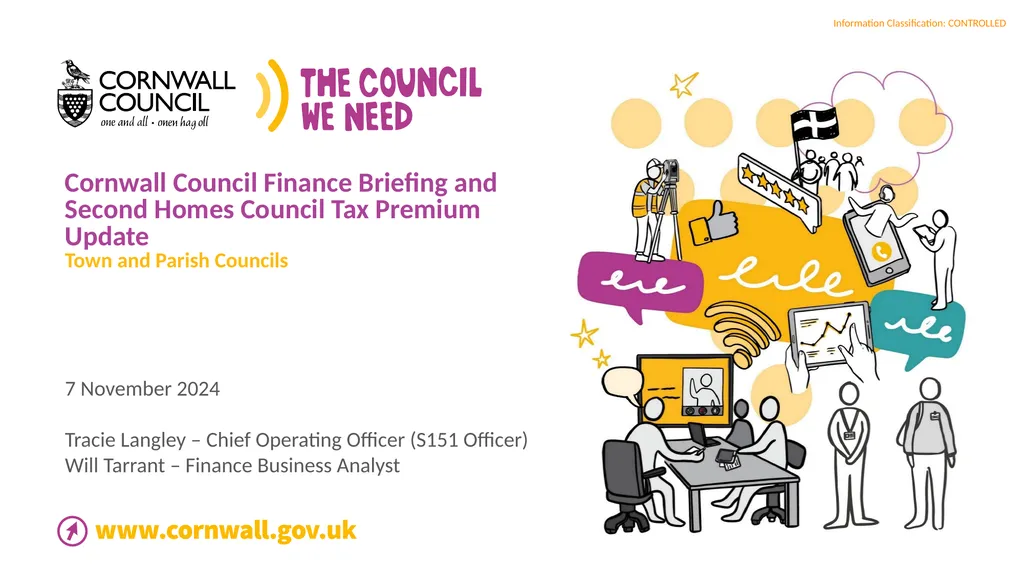 Cornwall Council Finance Briefing and Second Homes - slide 1 of 19