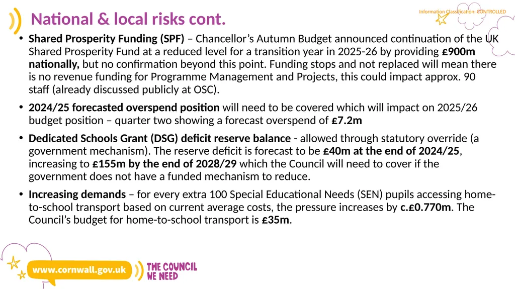 Cornwall Council Finance Briefing and Second Homes - slide 8 of 19