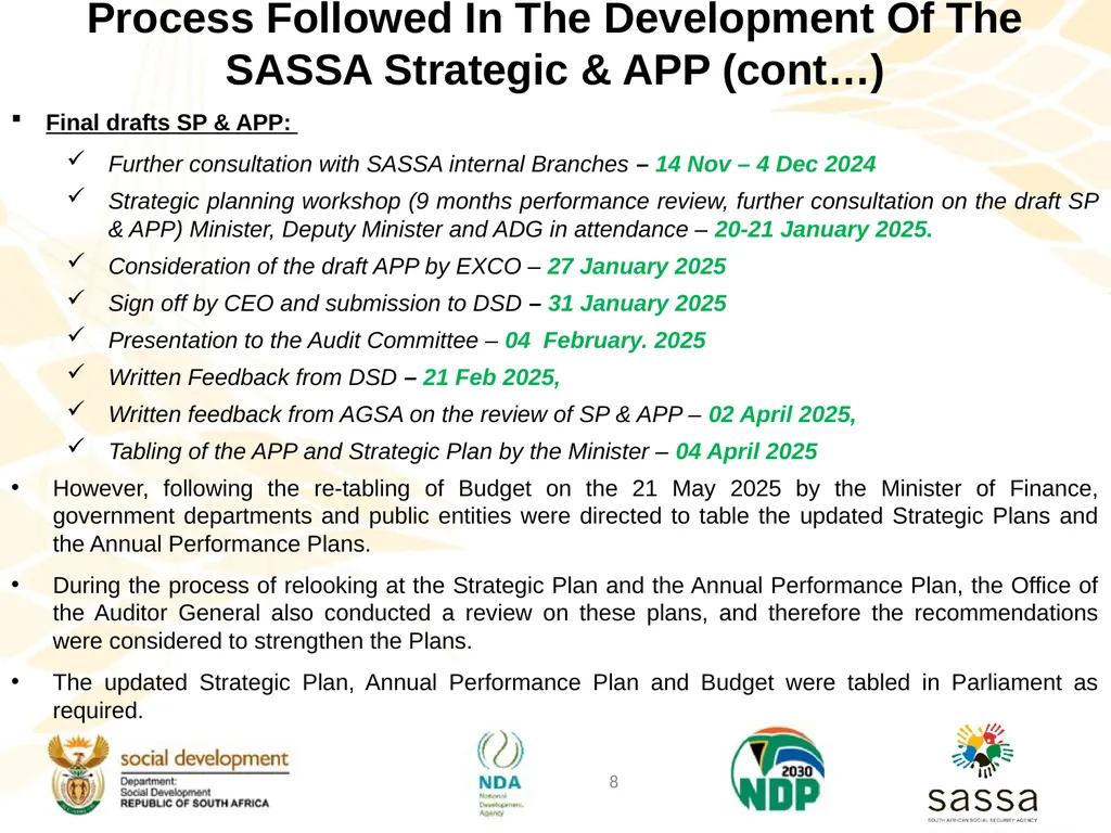 Strategic Plan (2025-2030); Annual Performance - slide 8 of 41