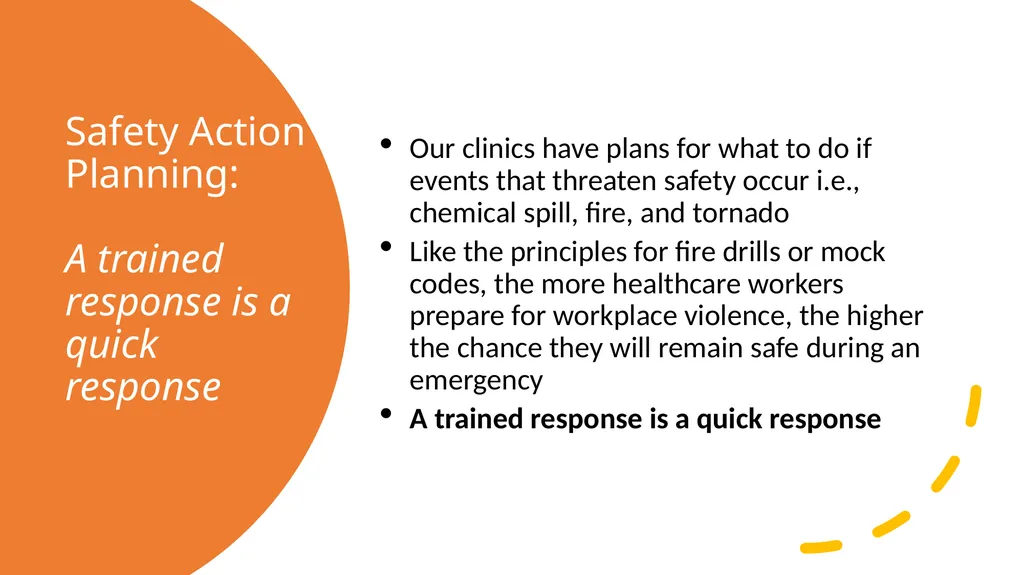 VMG Workplace Violence Prevention Committee: - slide 4 of 12