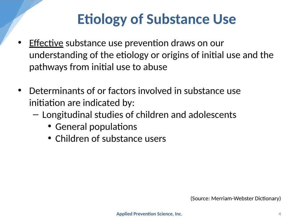 Evidence-Based Prevention: The Universal - slide 4 of 29