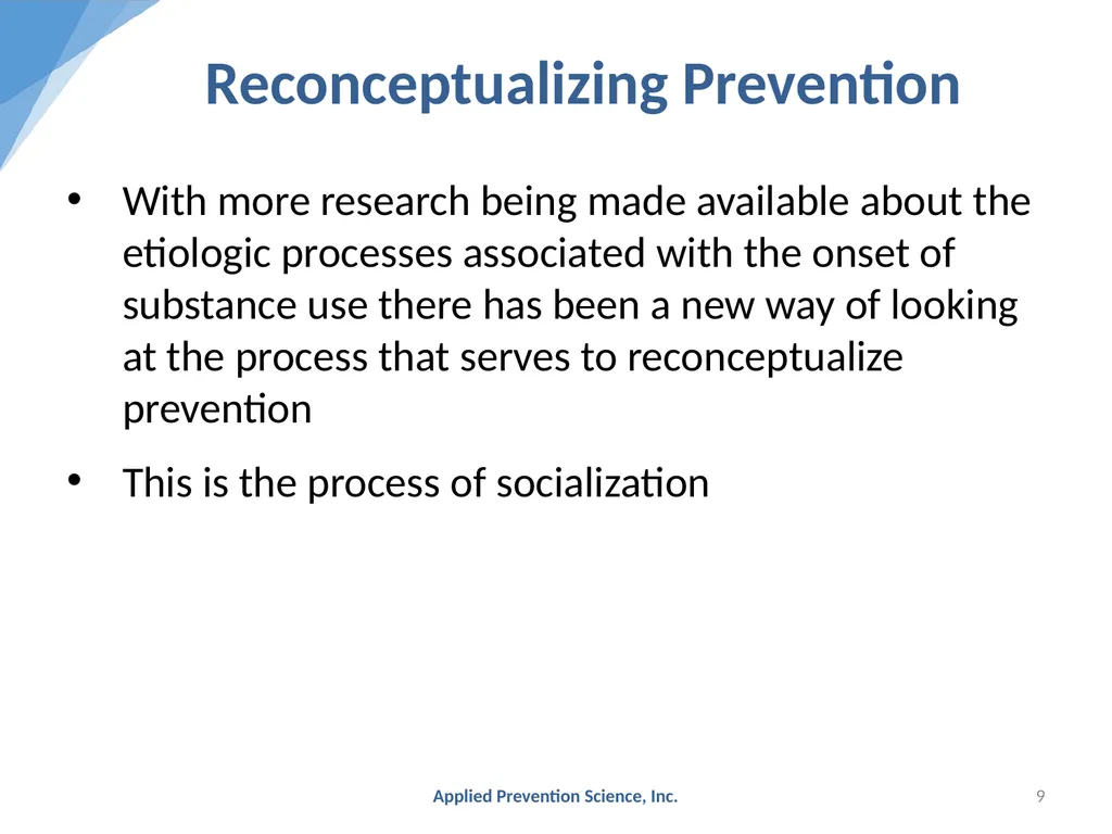 Evidence-Based Prevention: The Universal - slide 9 of 29