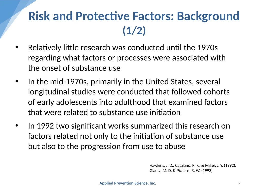 Evidence-Based Prevention: The Universal - slide 7 of 29