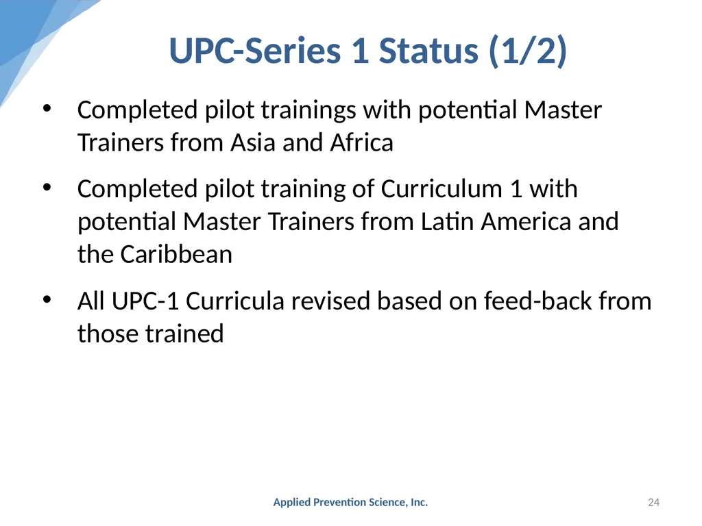 Evidence-Based Prevention: The Universal - slide 24 of 29