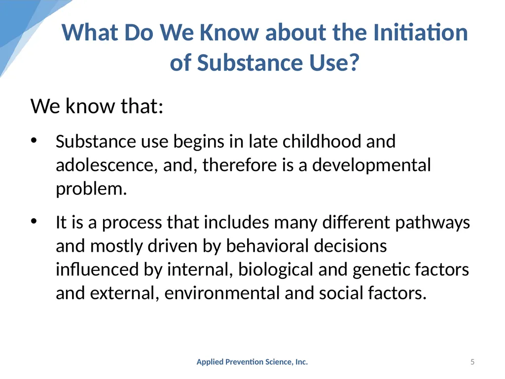 Evidence-Based Prevention: The Universal - slide 5 of 29