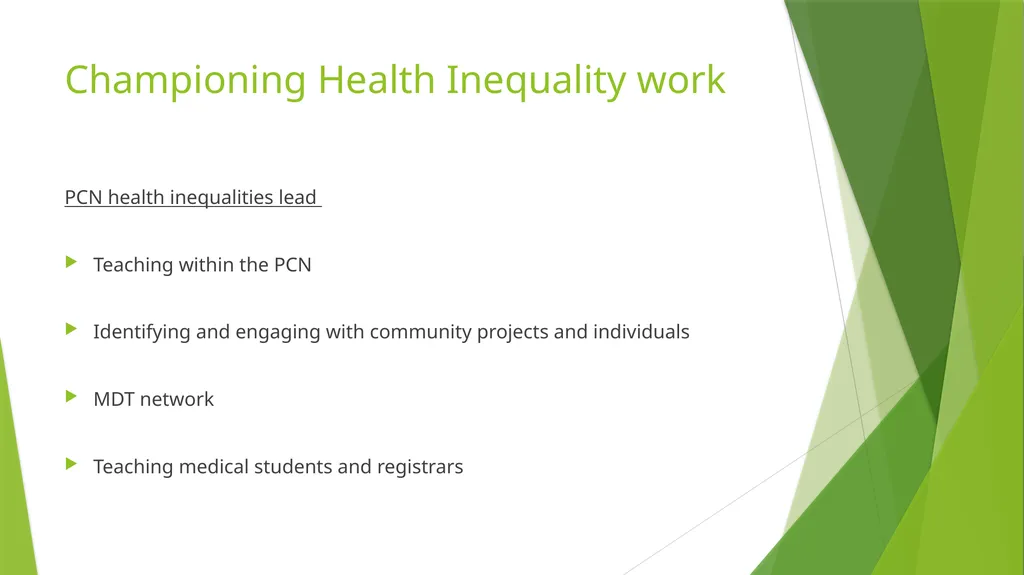 Health Deprivation Fellowship Project Work Rajan - slide 2 of 10