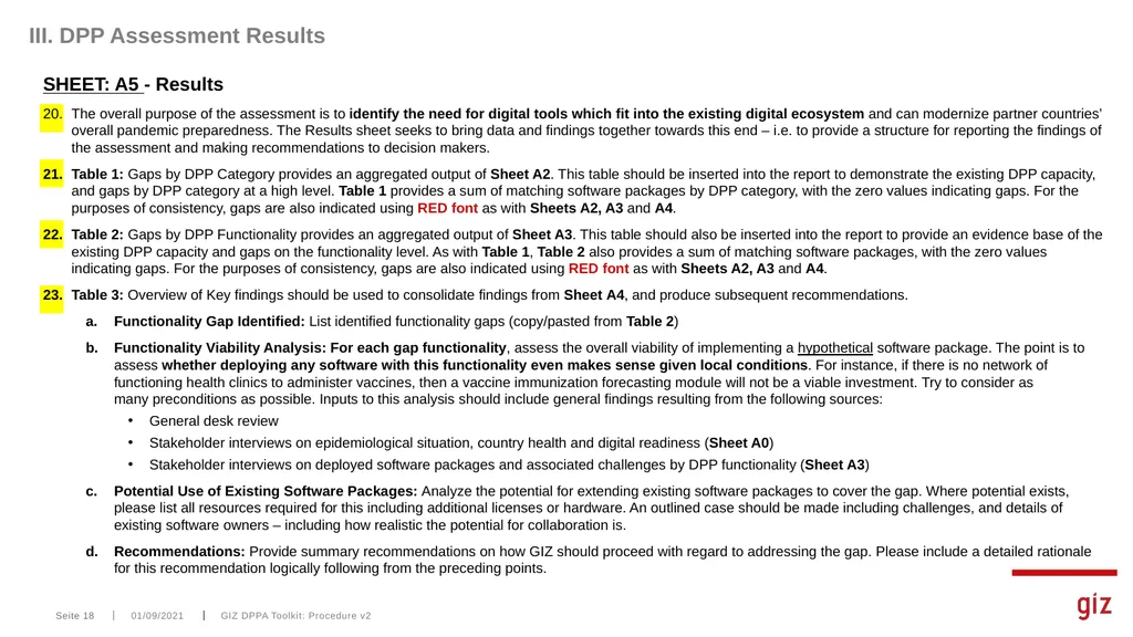 Assessment Tool for Digital Pandemic Preparedness - slide 18 of 30