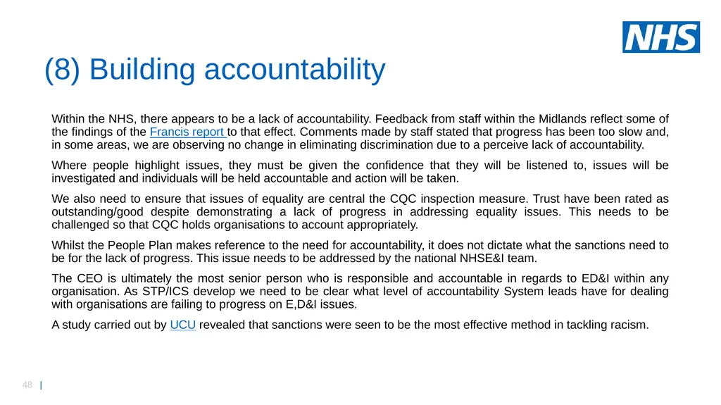 Midlands workforce, race, equality and inclusion - slide 48 of 58