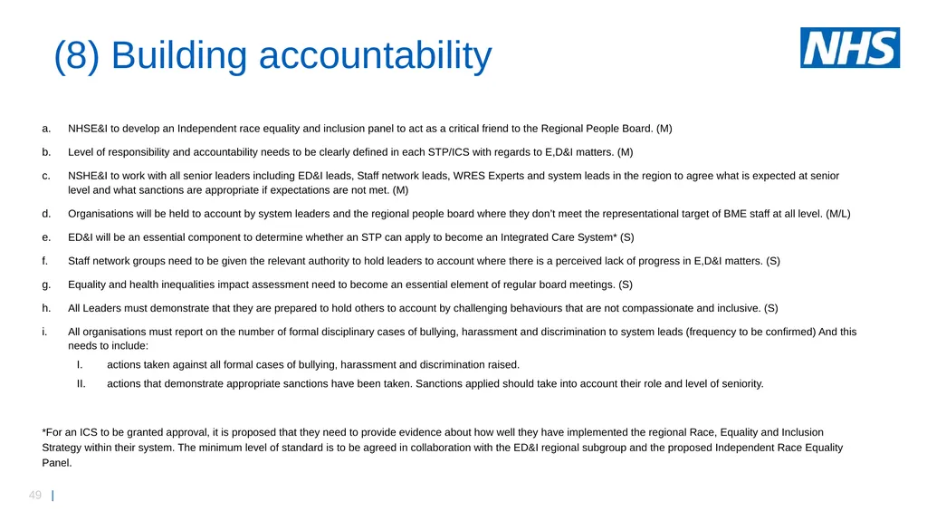 Midlands workforce, race, equality and inclusion - slide 49 of 58