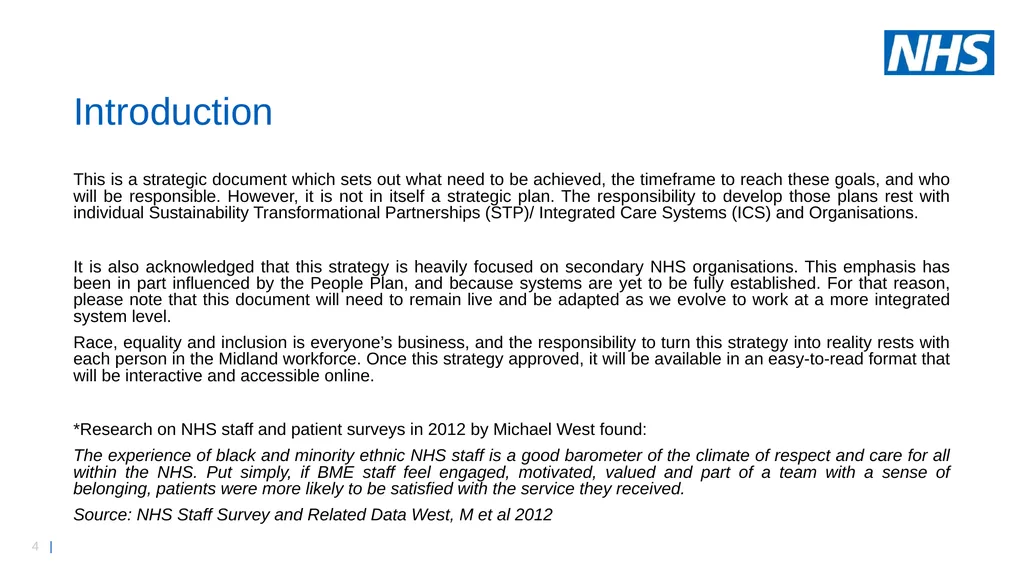 Midlands workforce, race, equality and inclusion - slide 4 of 58