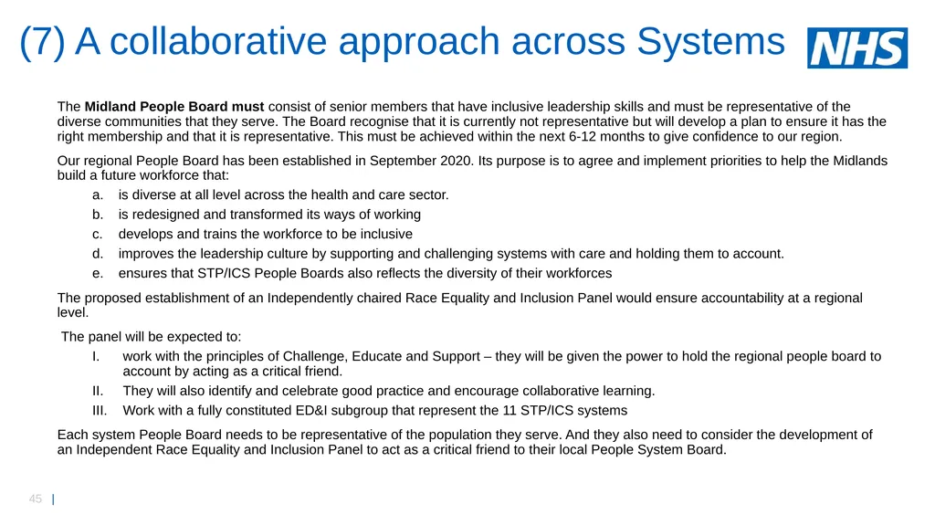 Midlands workforce, race, equality and inclusion - slide 45 of 58
