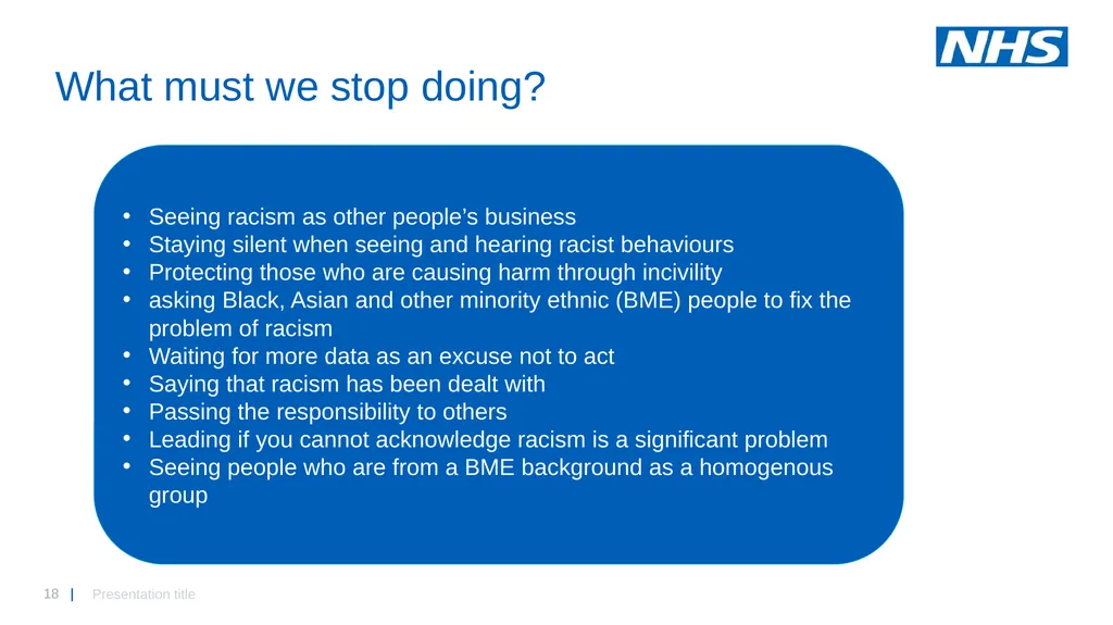 Midlands workforce, race, equality and inclusion - slide 18 of 58