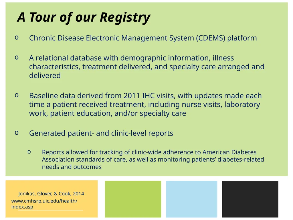Implementing a Diabetes Registry and Care - slide 24 of 35