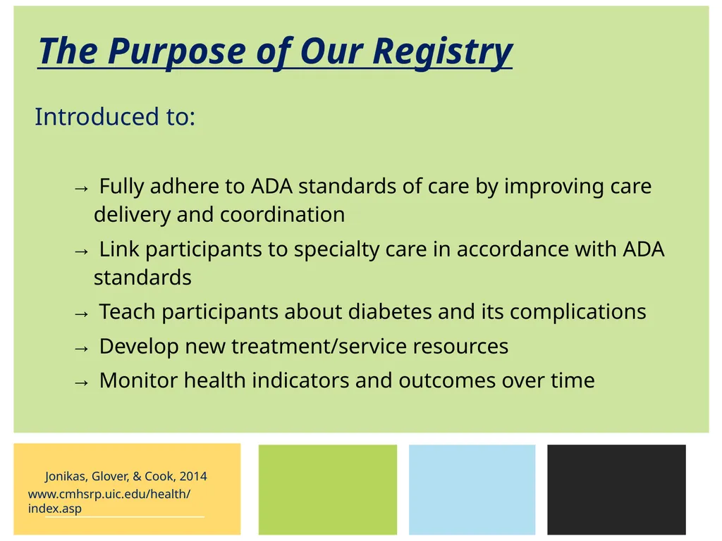 Implementing a Diabetes Registry and Care - slide 22 of 35