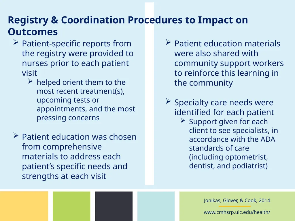 Implementing a Diabetes Registry and Care - slide 25 of 35