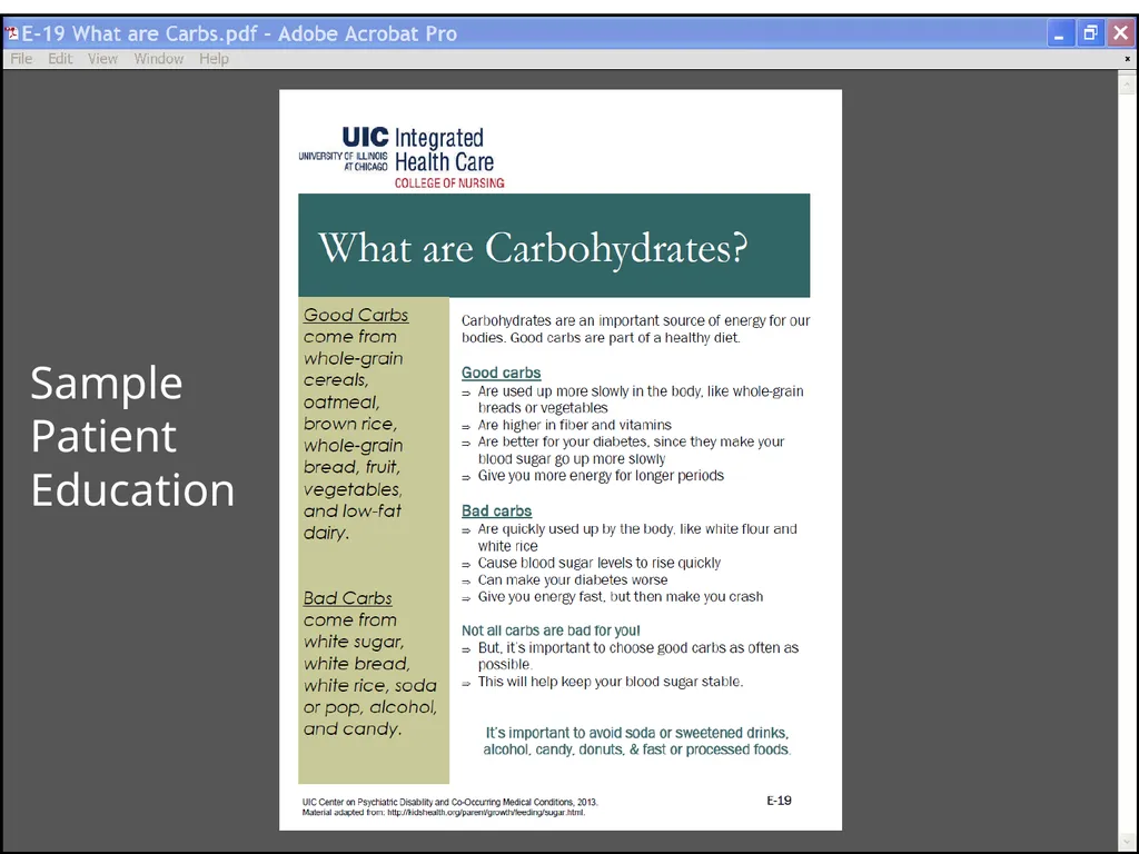 Implementing a Diabetes Registry and Care - slide 28 of 35
