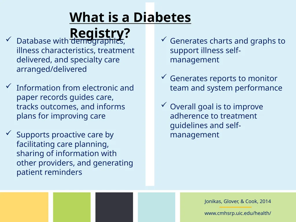 Implementing a Diabetes Registry and Care - slide 8 of 35