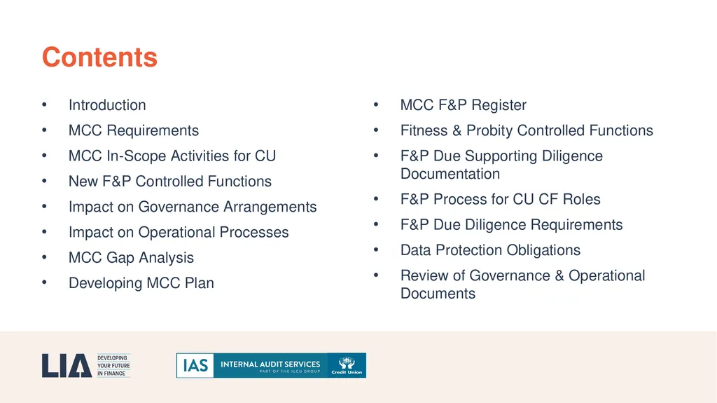 18/04/2024 Practical Implications of MCC for - slide 2 of 26