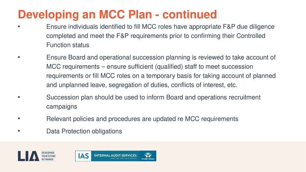 18/04/2024 Practical Implications of MCC for - slide 17 of 26
