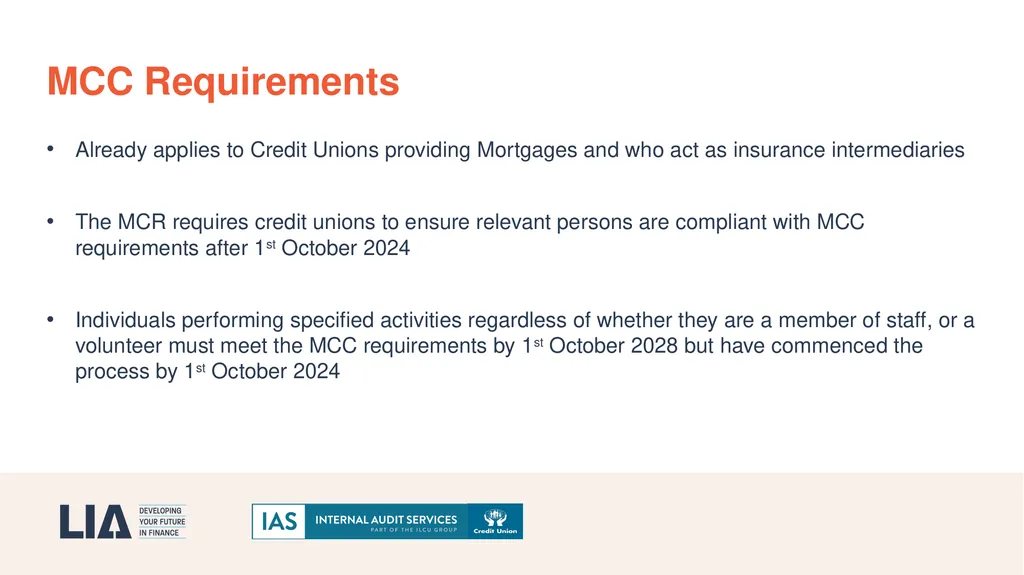 18/04/2024 Practical Implications of MCC for - slide 4 of 26