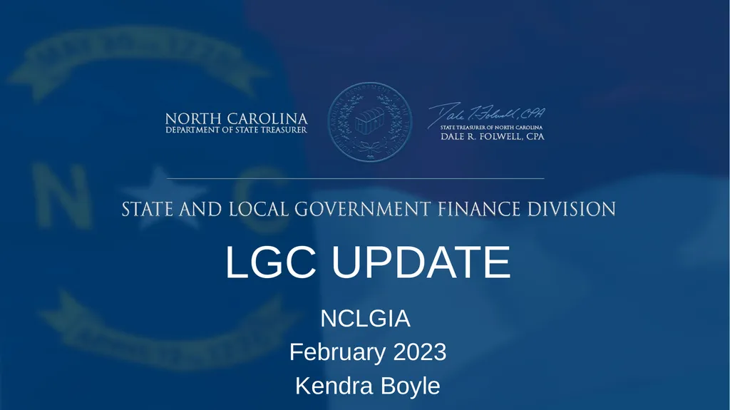 LGC UPDATE NCLGIA February 2023 Kendra Boyle
