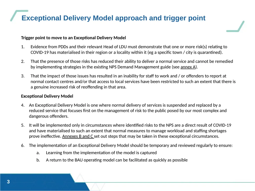 Updated 13/03/20 OFFICIAL SENSITIVE HMPPS – - slide 3 of 18