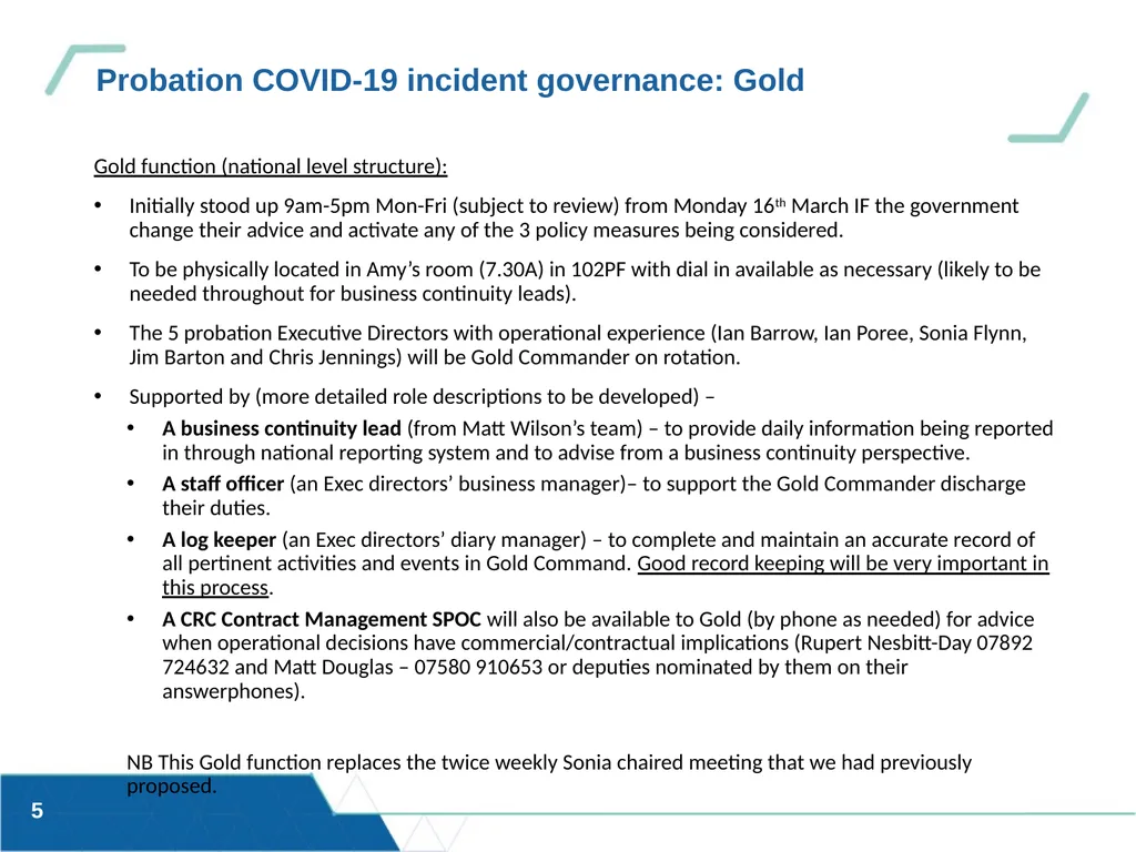 Updated 13/03/20 OFFICIAL SENSITIVE HMPPS – - slide 5 of 18