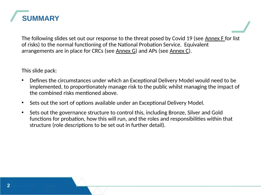Updated 13/03/20 OFFICIAL SENSITIVE HMPPS – - slide 2 of 18