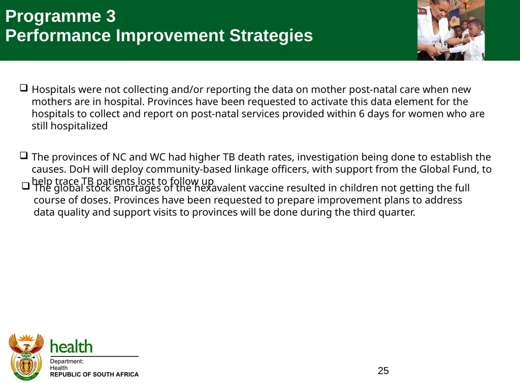 QUARTER ONE TO QUARTER THREE Performance PORTFOLIO - slide 25 of 95