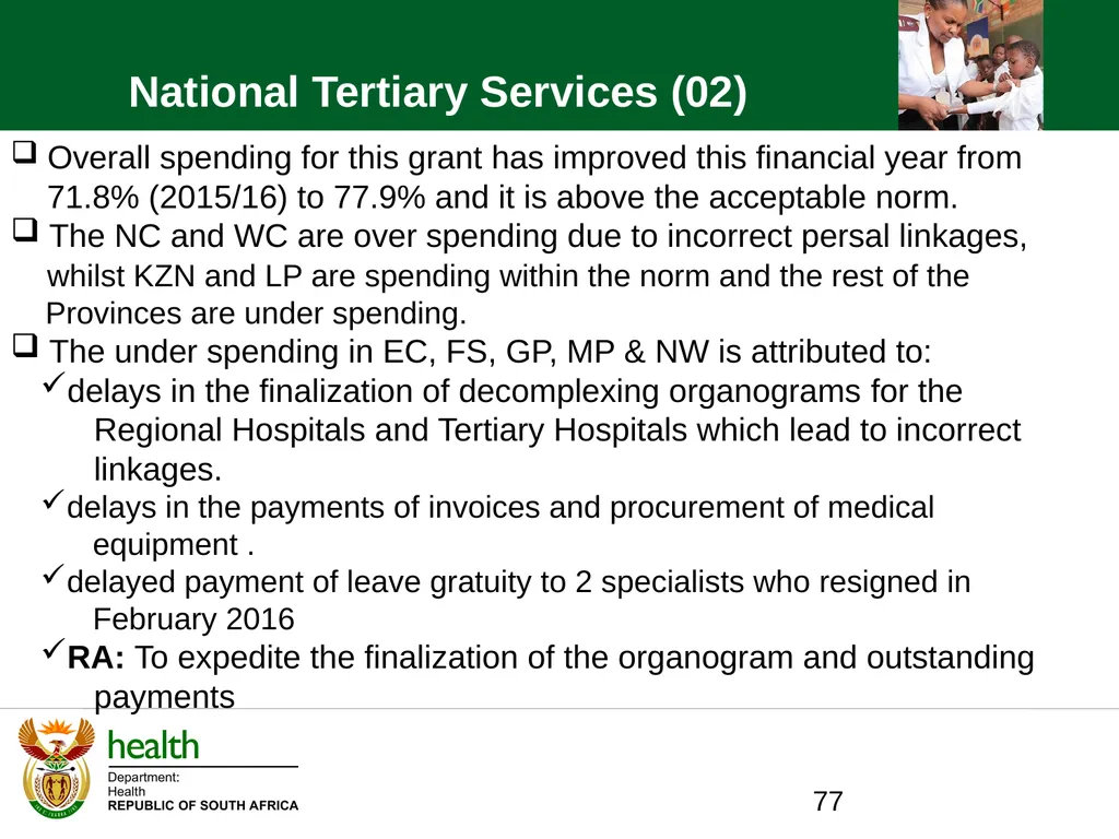 QUARTER ONE TO QUARTER THREE Performance PORTFOLIO - slide 77 of 95