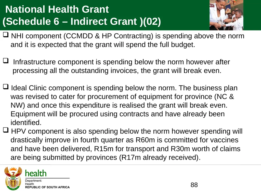 QUARTER ONE TO QUARTER THREE Performance PORTFOLIO - slide 88 of 95