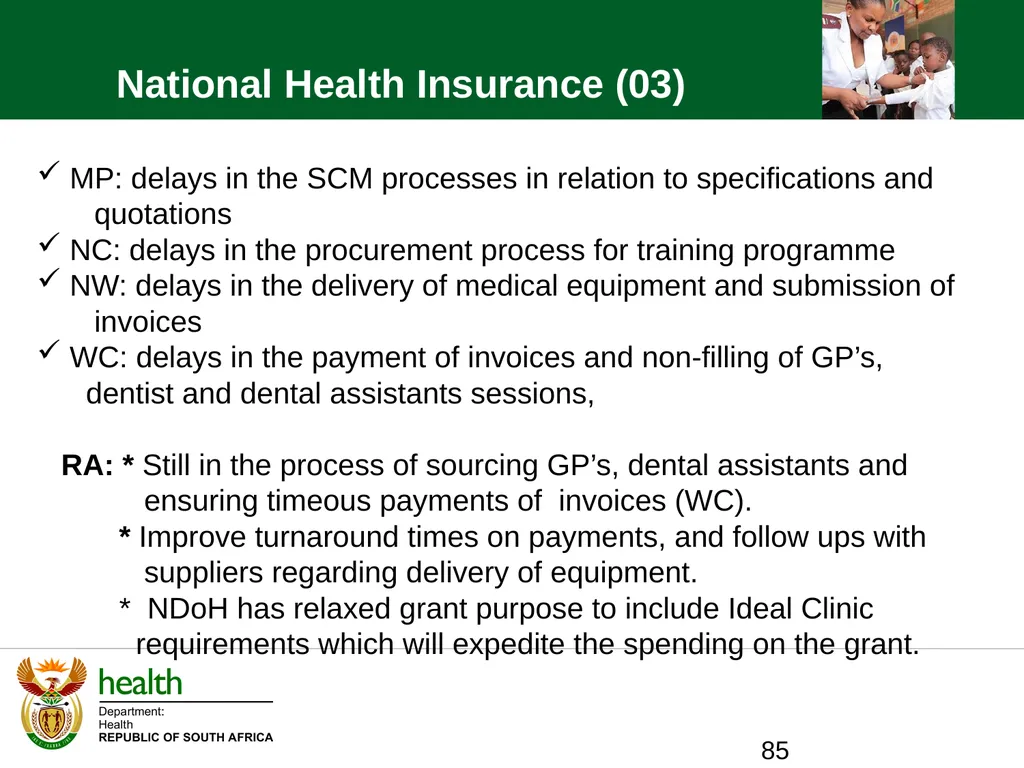 QUARTER ONE TO QUARTER THREE Performance PORTFOLIO - slide 85 of 95