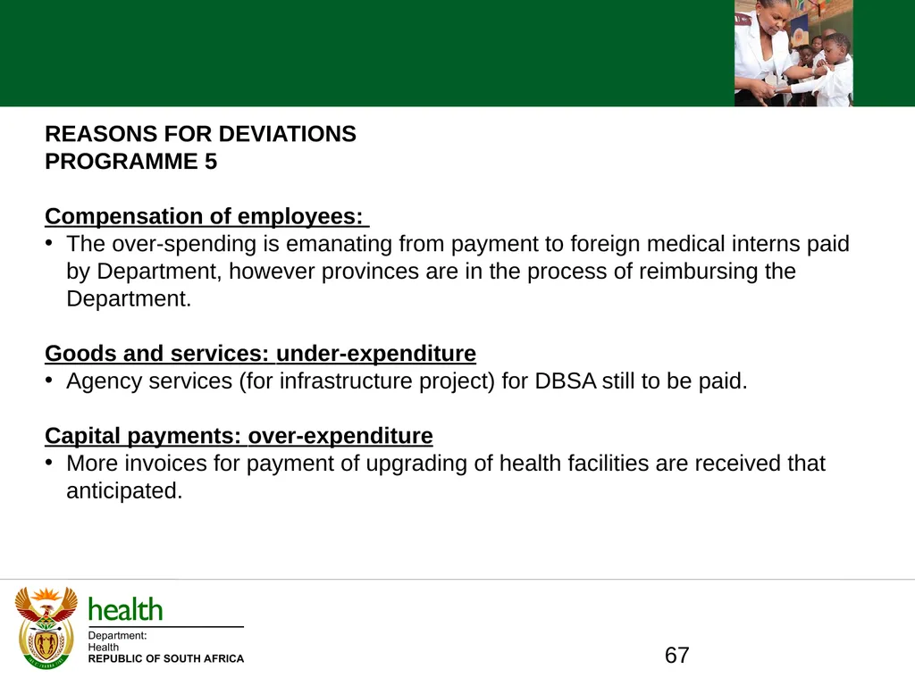 QUARTER ONE TO QUARTER THREE Performance PORTFOLIO - slide 67 of 95